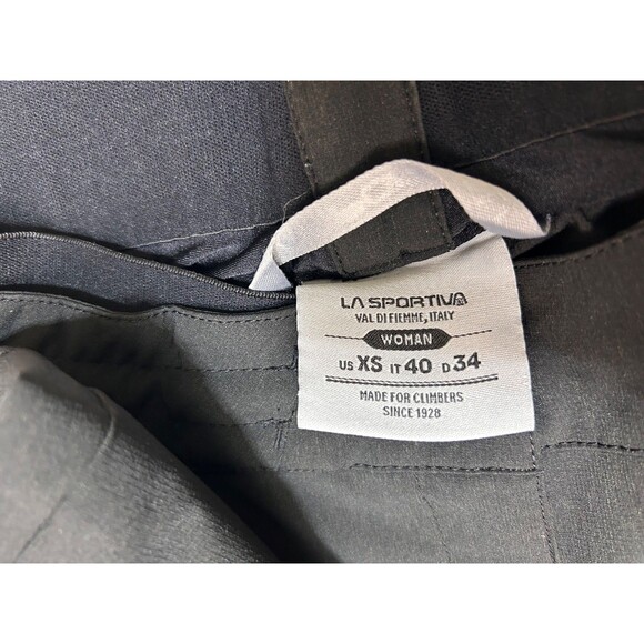 La Sportiva Italy Women's size XS Climbing Pants Black Hiking Ins 32 g - Picture 11 of 12